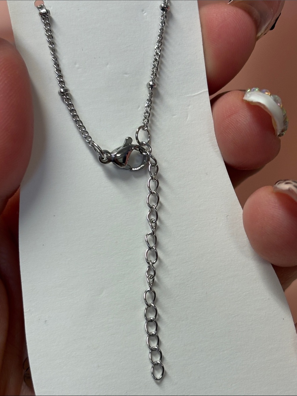 Stainless Steel Silver Teddy bear Anklet 🆕 - Picture 5 of 5